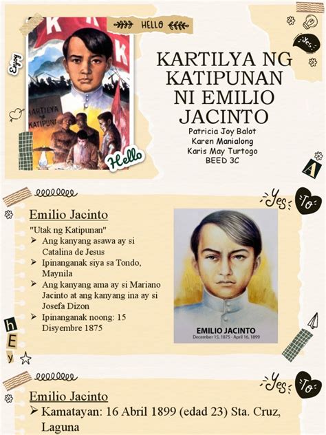 EMILIO JACINTO: KARTILYA NG KATIPUNAN .